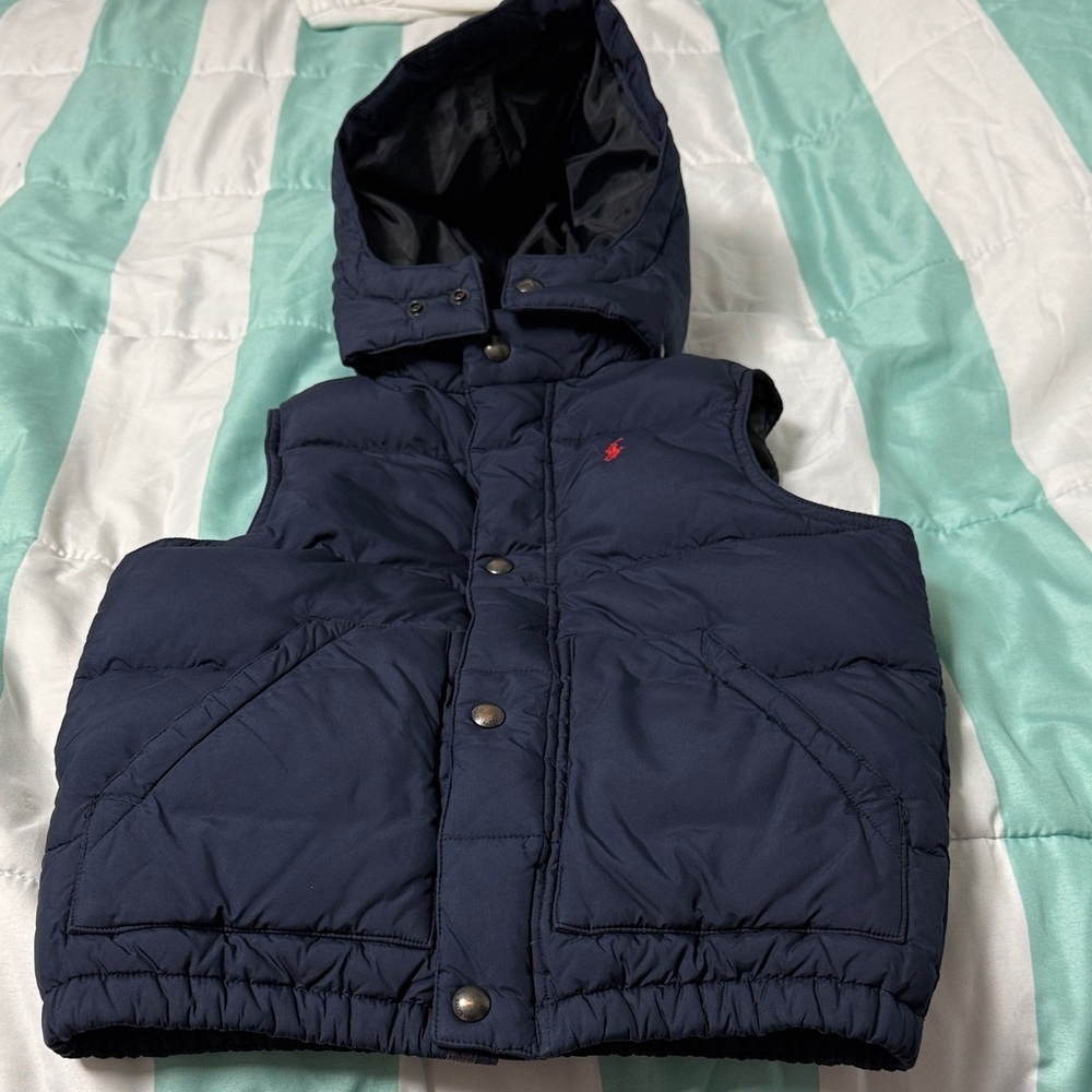 Polo by Ralph Lauren Dark Blue Kids Hooded Vest